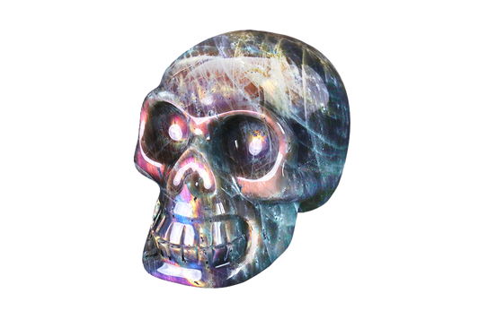 Labradorite - Purple - Skull Carvings