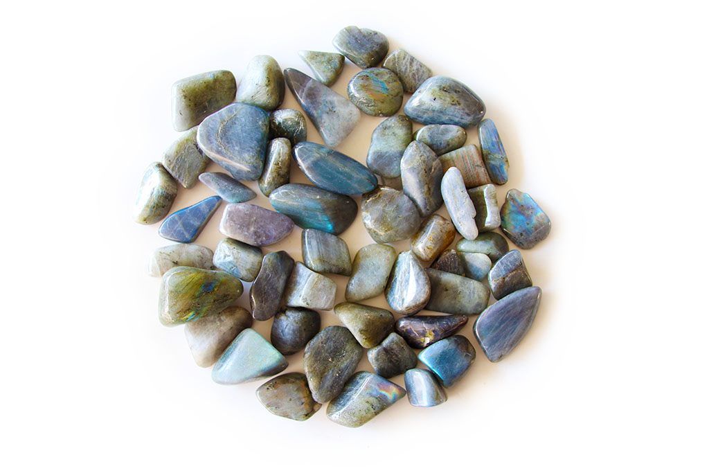 Peacock Blue Labradorite Tumble Stones | 1 Lb Bag | 20-30mm