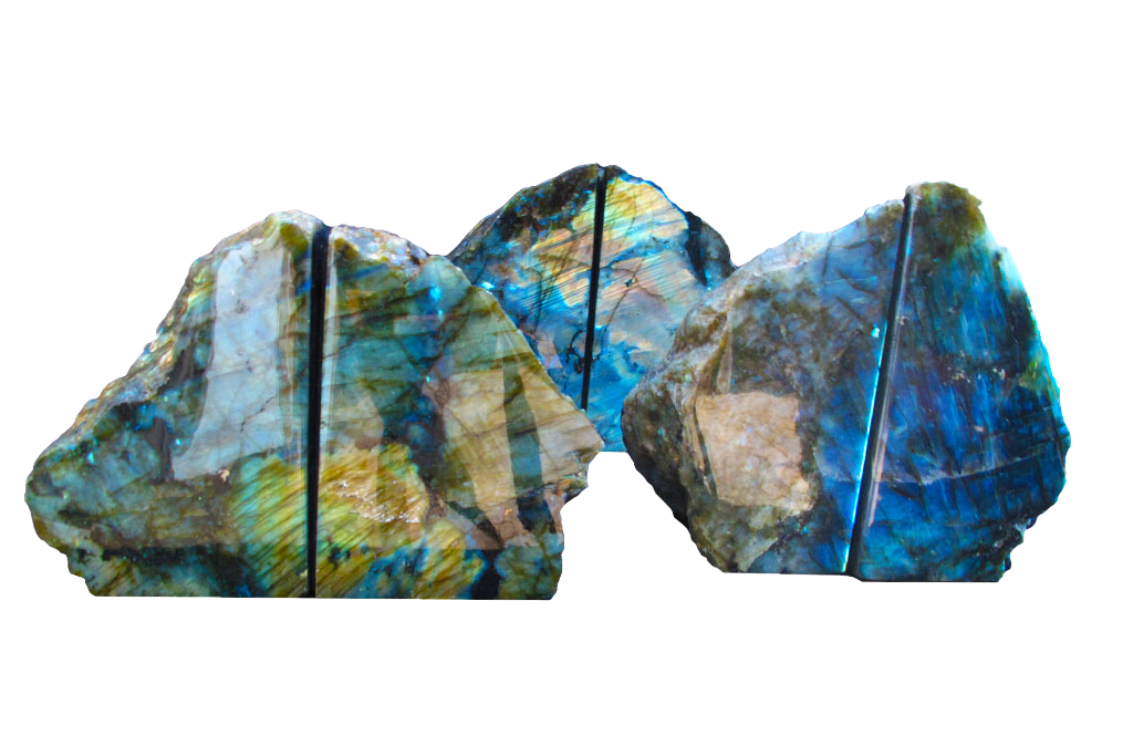 Labradorite Bookends - #1 Quality - 1-3 kg