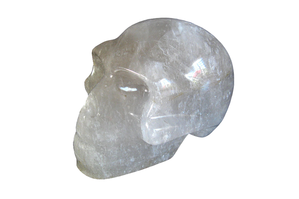 Handmade Quartz Skull Carvings. Luxury Modern Interior Decoration