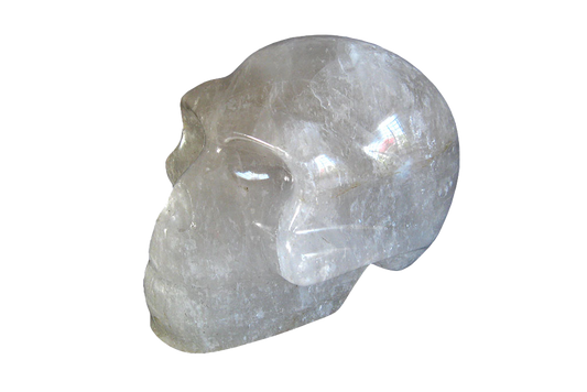 Handmade Quartz Skull Carvings. Luxury Modern Interior Decoration