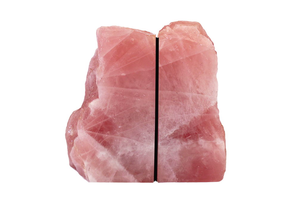 Rose Quartz Bookends 1-3 Kg