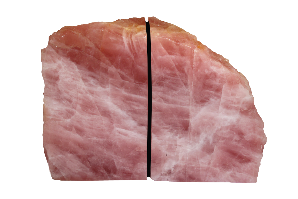 Rose Quartz Bookends 3-5 Kg
