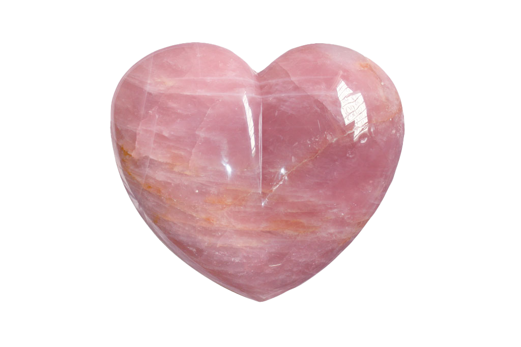 Rose Quartz Large Heart