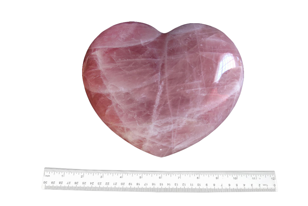 Rose Quartz Large Heart carvings. Luxury Home Decor. Gift item
