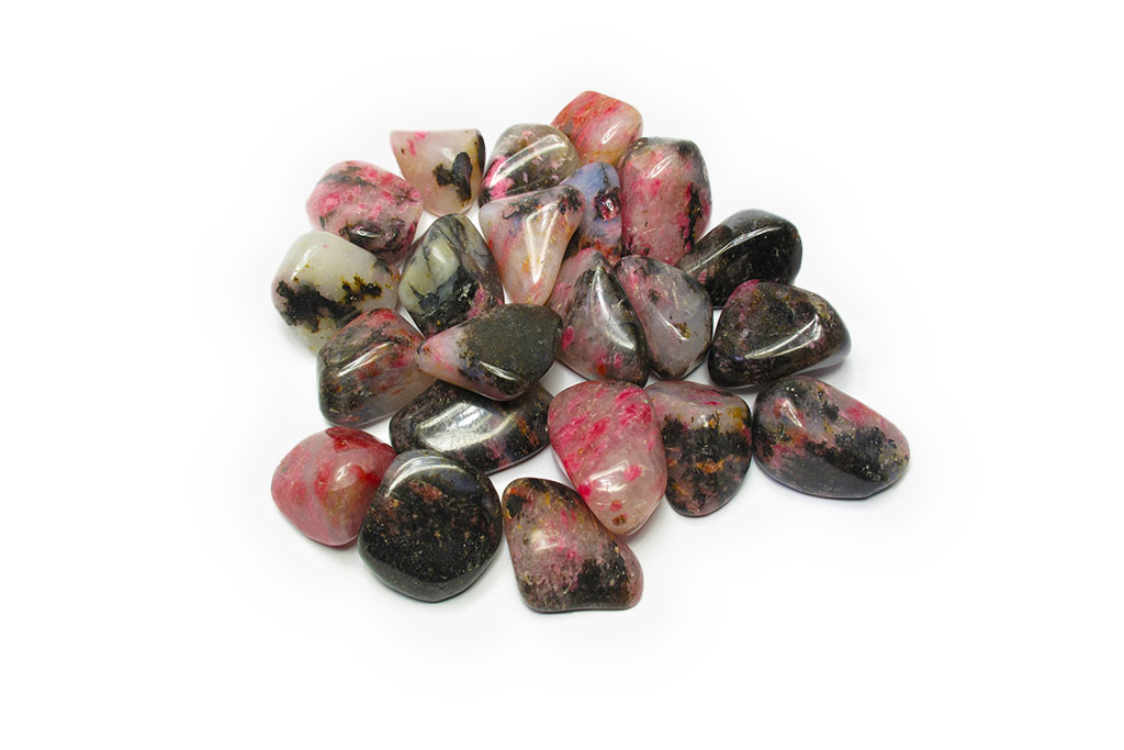 Rhodonite Tumble Stones | 1 Lb Bag | 30-45mm