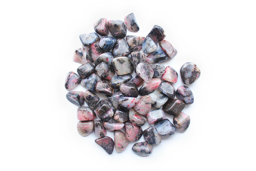 Rhodonite Tumble Stones | 1 Lb Bag | 20-30mm