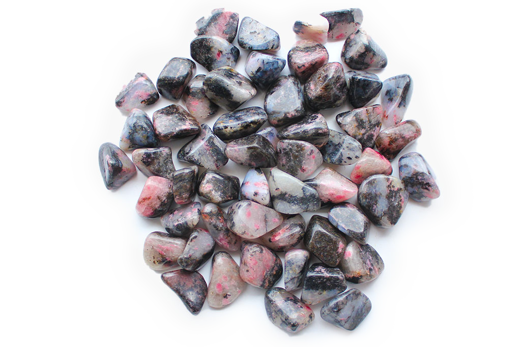 Rhodonite Tumble Stones | 1 Lb Bag | 20-30mm