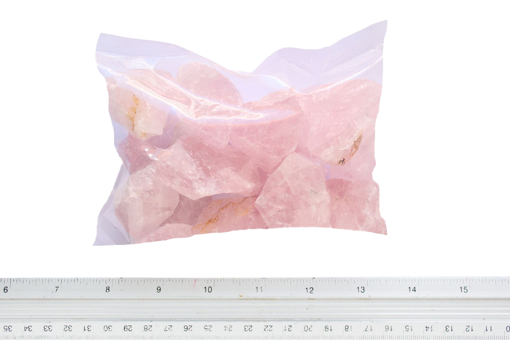 Rose Quartz Gem Decor Rough | 3 Lb Bags