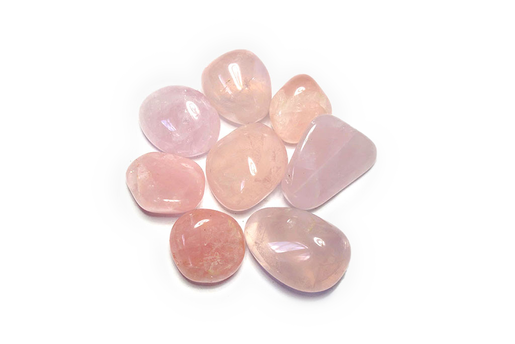 Rose Quartz Tumble Stones | 1 Lb Bag | 30-45mm