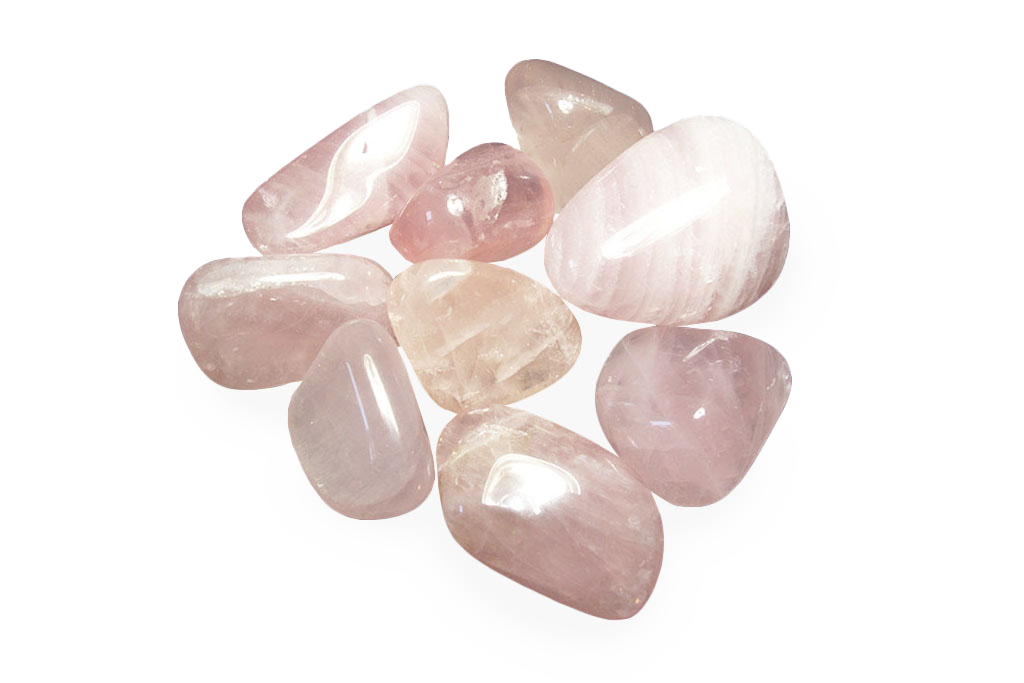 Rose Quartz Tumble Stones | 1 Lb Bag | 30-45mm