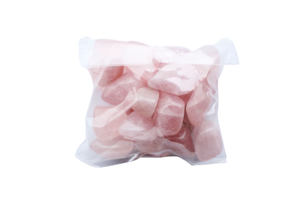 Rose Quartz Tumble Stones | 1 Lb Bag | 30-45mm