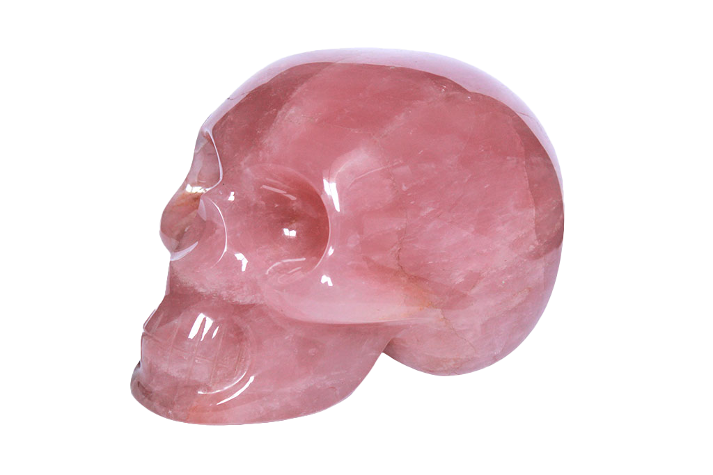 Rose Quartz Skull Carvings