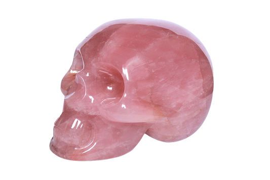 Rose Quartz Skull Carvings