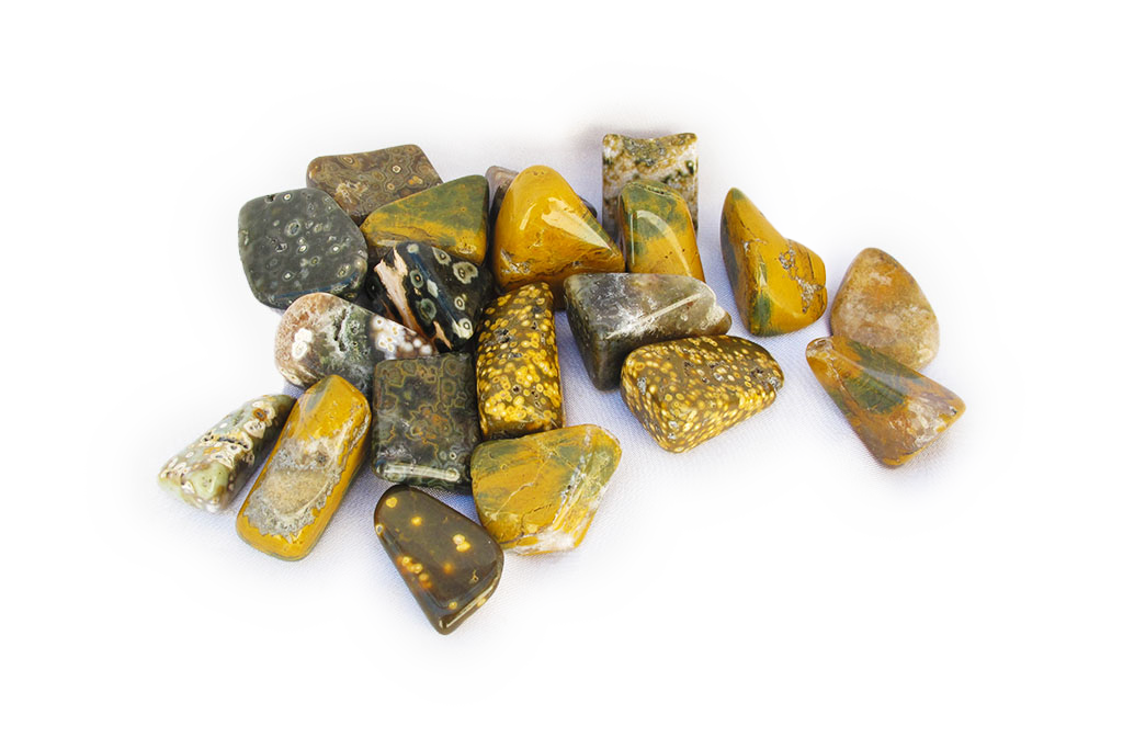 Sea Jasper Tumble Stones | 1 Lb Bag | 30-45mm