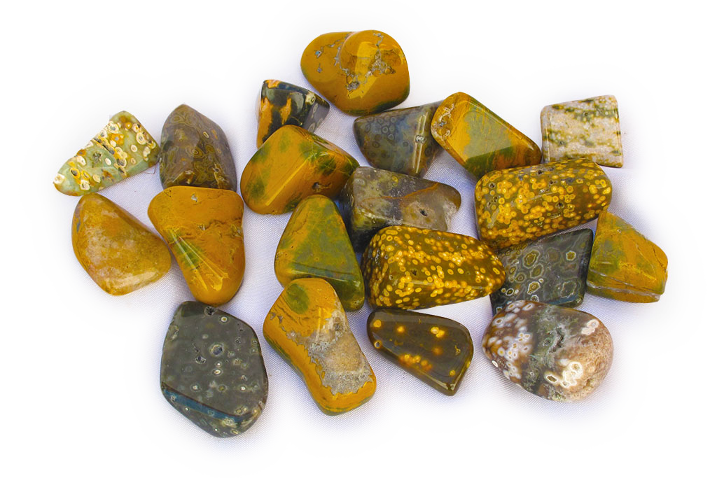 Sea Jasper Tumble Stones | 1 Lb Bag | 30-45mm