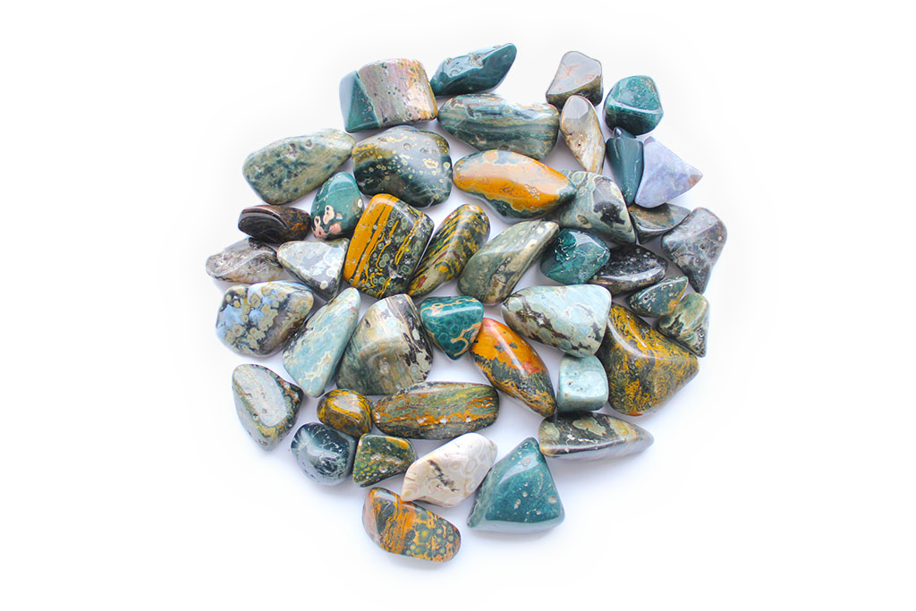 Sea Jasper Tumble Stones | 1 Lb Bag | 20-30mm