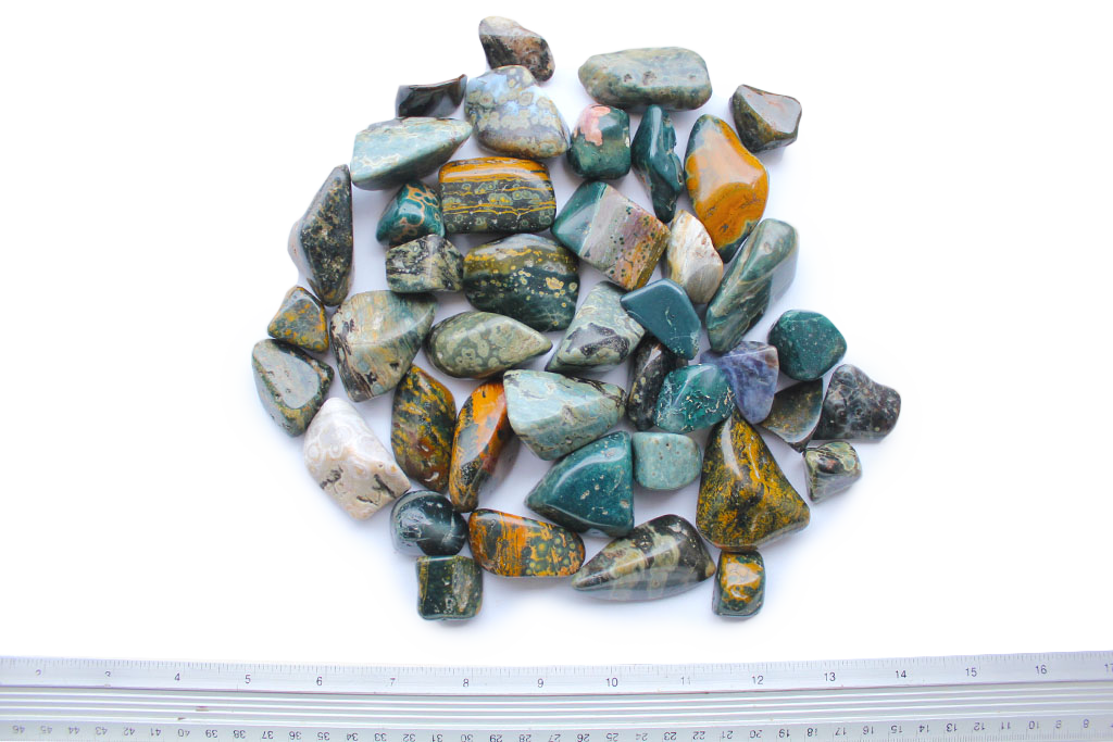 Sea Jasper Tumble Stones | 1 Lb Bag | 20-30mm