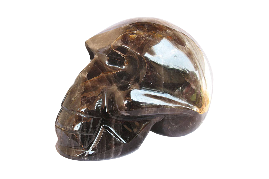 Smoky Quartz Skull Carvings