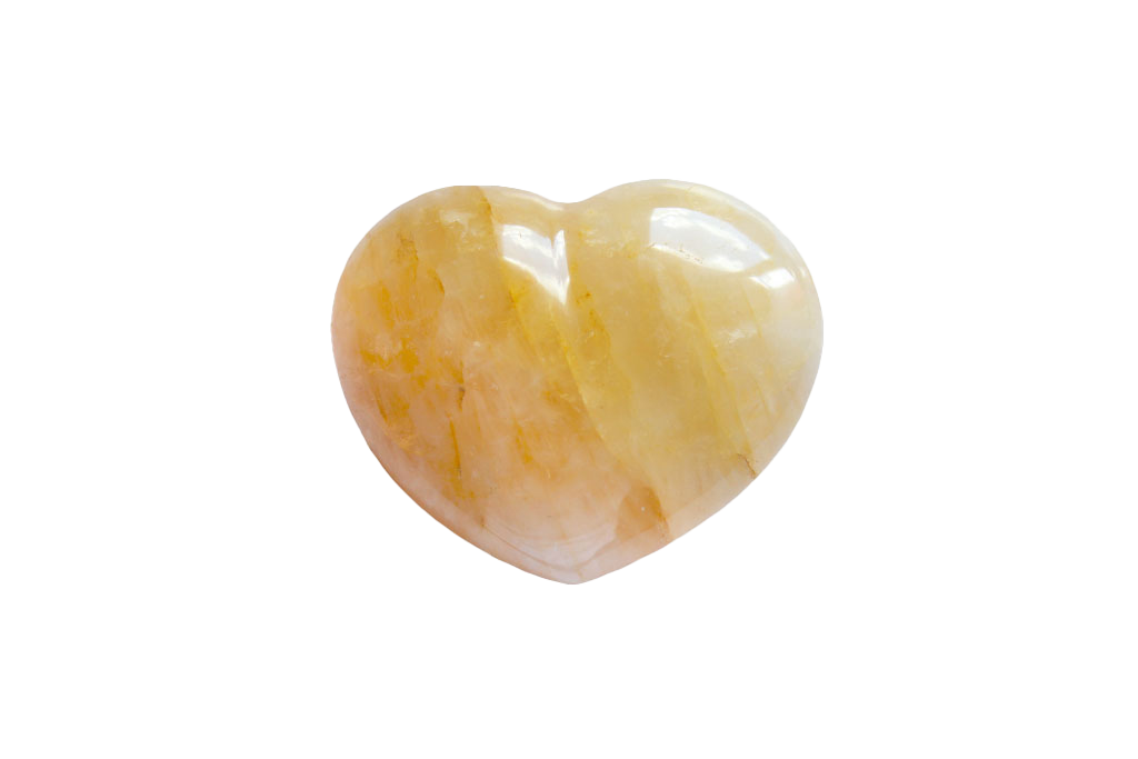 Yellow Hematoid Decorative Heart