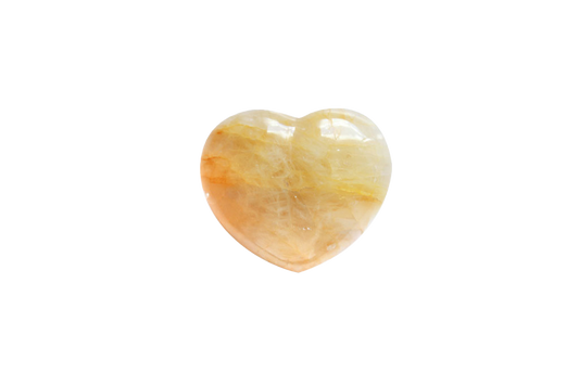 Yellow Hematoid Jewelry Heart