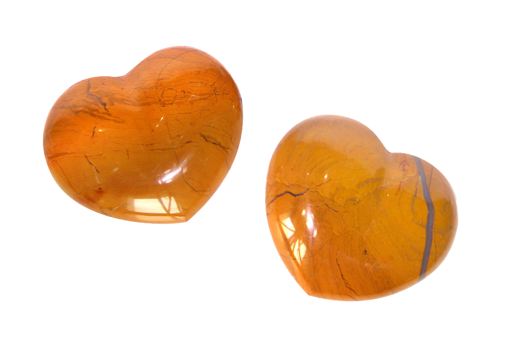 Yellow Jasper Decorative Heart. Luxury and modern home decor. Gift idea items