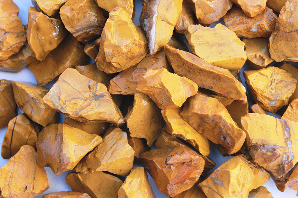 Yellow Jasper Gem Decor Rough. Interior and Exterior application