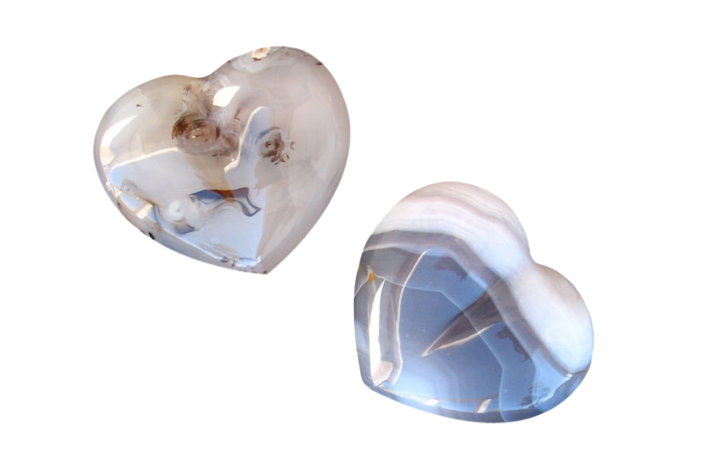 Agate Heart Carvings. Luxury and modern home decor. Gift idea items