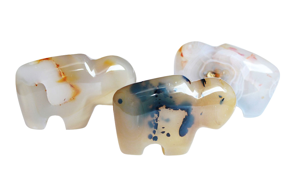 Gem Decor® Agate Buffalo Carvings - Luxury Decoration and gift