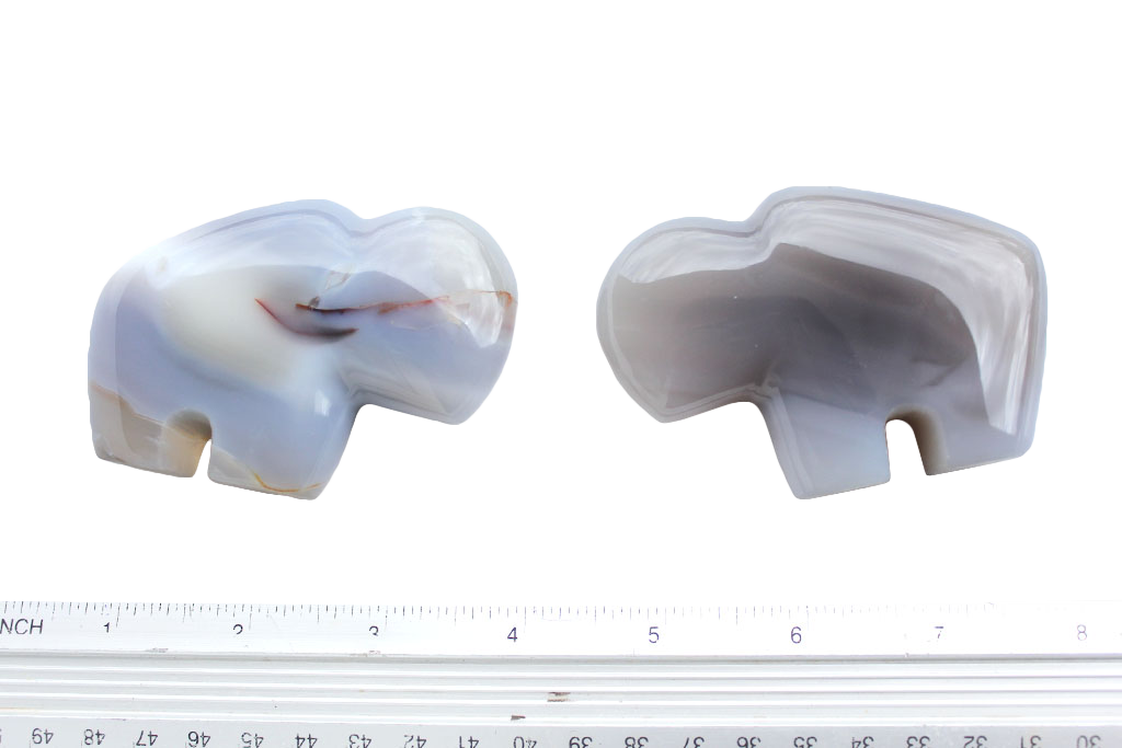 Gem Decor® Agate Buffalo Carvings - Luxury Decoration and gift