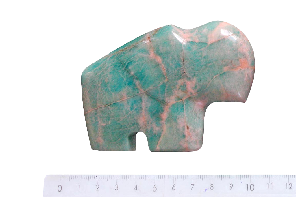 Amazonite Buffalo Carvings