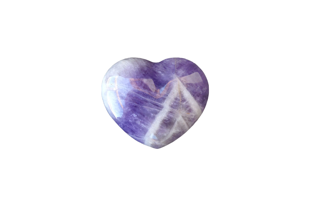 Banded Amethyst Jewelry Heart