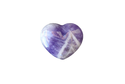 Banded Amethyst Handmade Jewelry Heart Carvings. Gift or Decorative items