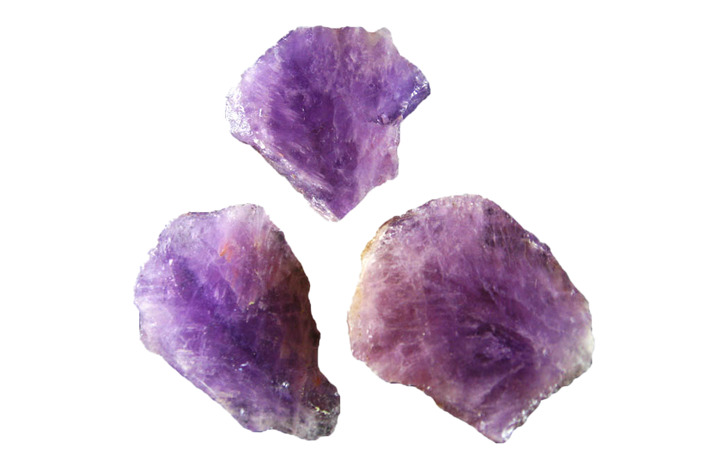 Banded Amethyst Polished One Face - 1 lb Bag