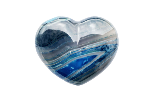Blue Agate Hearts