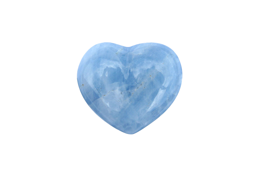 Blue Calcite Decorative Heart