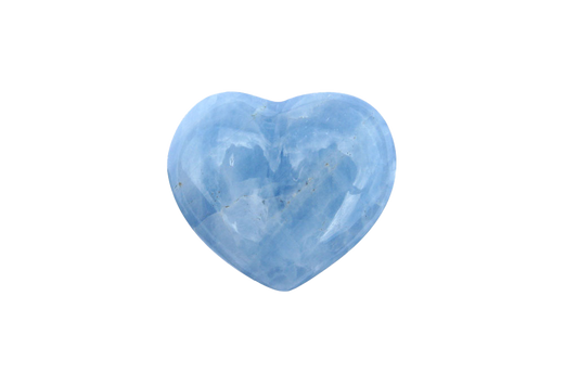 Blue Calcite Decorative Heart