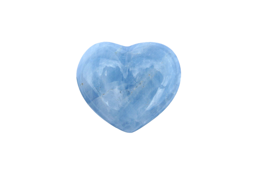 Blue Calcite Decorative Heart. Luxury and modern home decor. Gift idea items