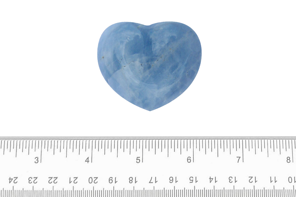 Blue Calcite Decorative Heart. Luxury and modern home decor. Gift idea items