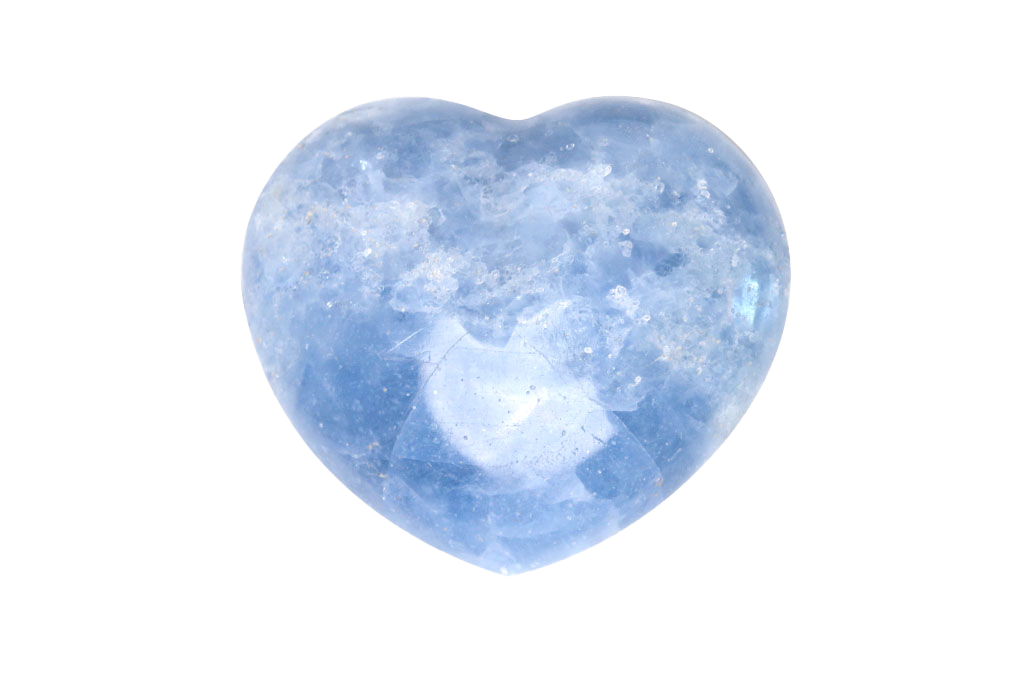 Blue Calcite Large Decorative Heart