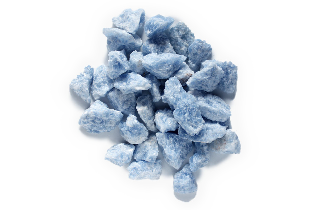 Blue Calcite Gem Decor Rough | 3 Lb Bags