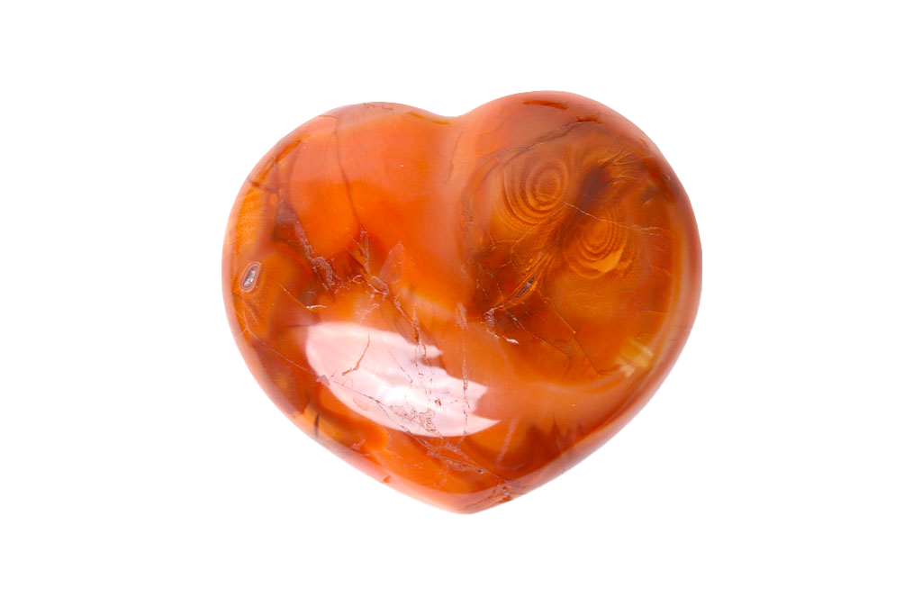 Carnelian Large Decorative Heart