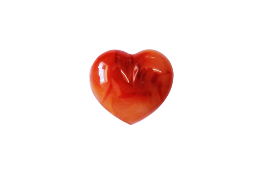 Carnelian Handmade Jewelry Heart Carvings. Gift or Decorative items