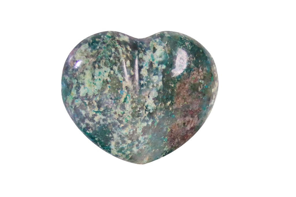 Chrysocolla Heart Carvings. Luxury and modern home decor. Gift idea items