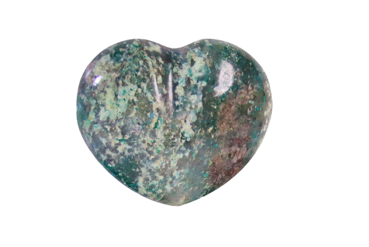 Chrysocolla Heart Carvings. Luxury and modern home decor. Gift idea items