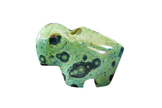 Gem Decor® Crocodile Jasper Buffalo Carvings - Luxury Decoration and gift