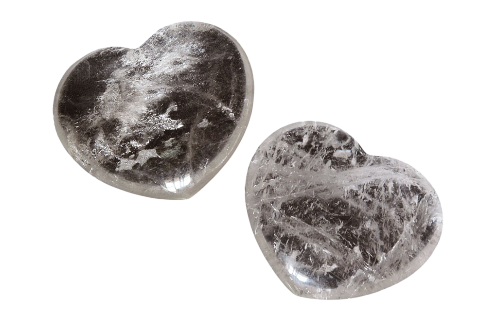 Crystal Quartz Heart Carvings. Luxury and modern home decor. Gift idea items