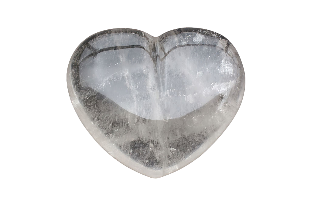 Crystal Quartz Large Heart