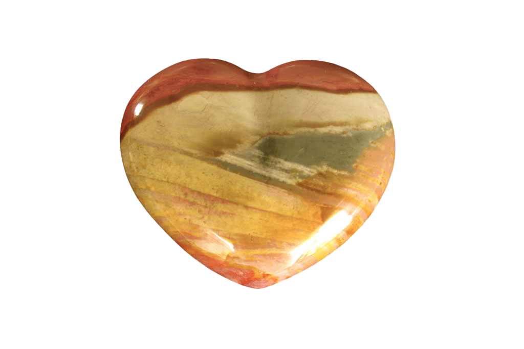 Desert Jasper Heart Carvings. Luxury and modern home decor. Gift idea items