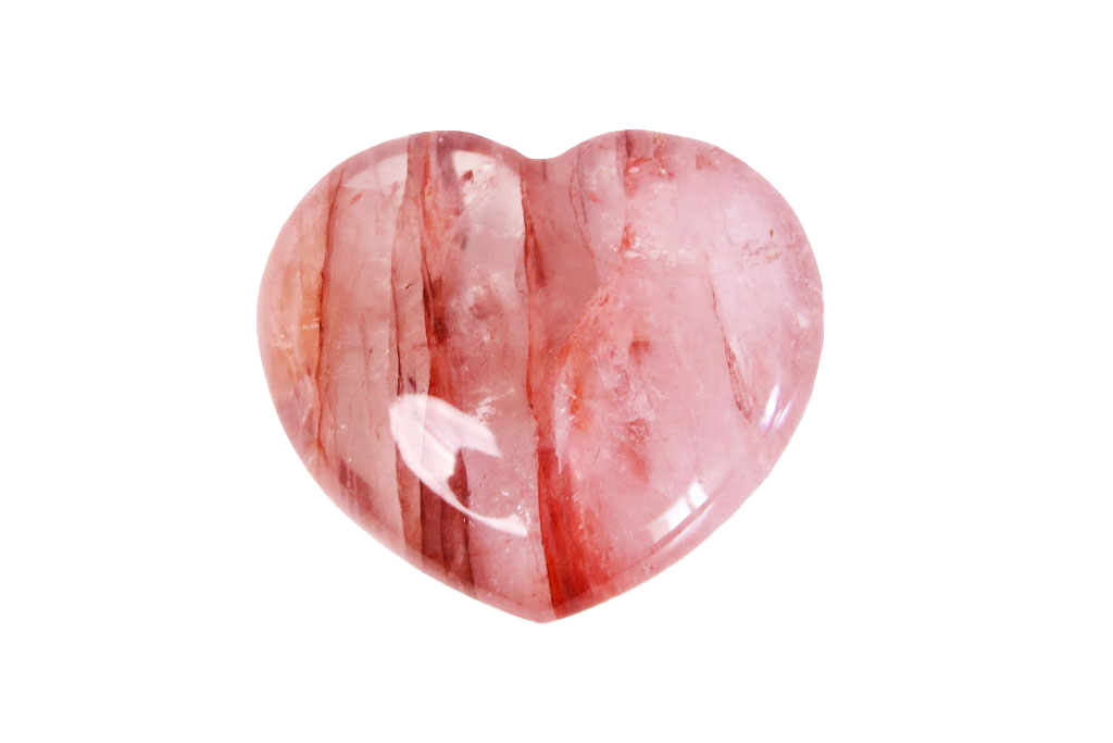 Fire Quartz Large Decorative Heart